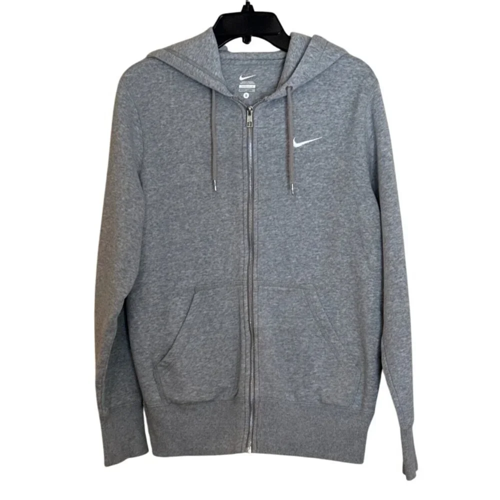 Nike Men’s Club Fleece Full-Zip Hoodie Sweat Shirt Lined Hood Size Small